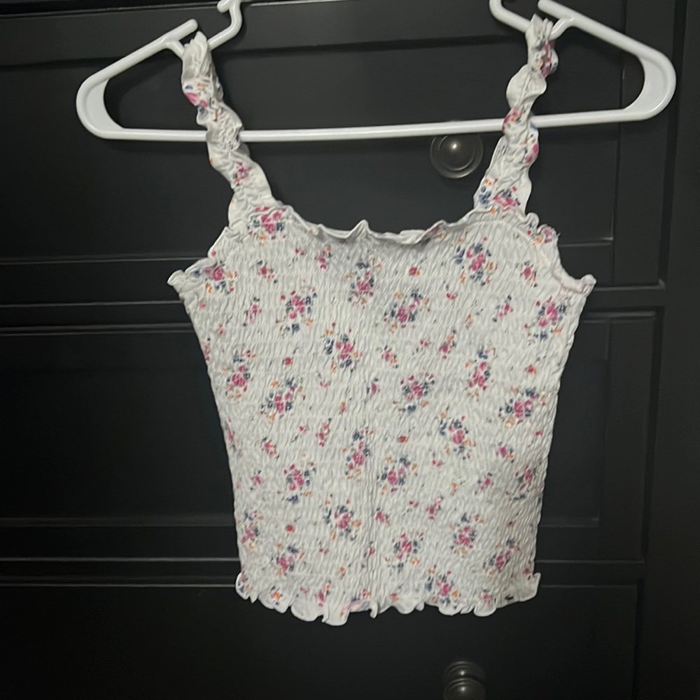 Abercrombie kids floral print tank top size 11/12